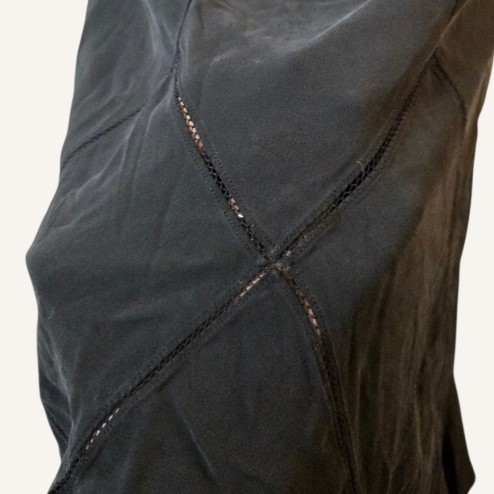 Vintage Y2k DKNY Black Midi Skirt ! - Picture 6 of 8